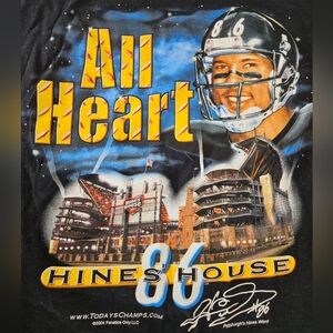 Vintage Black Hines Ward Steelers Graphic T-Shirt